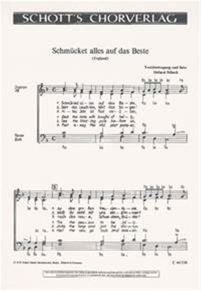 Schmucket alles auf das Beste